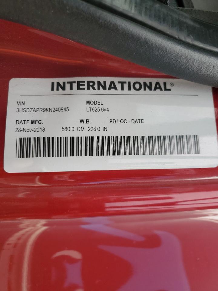 2019 International All models VIN 3HSDZAPR9KN240845 photo 10
