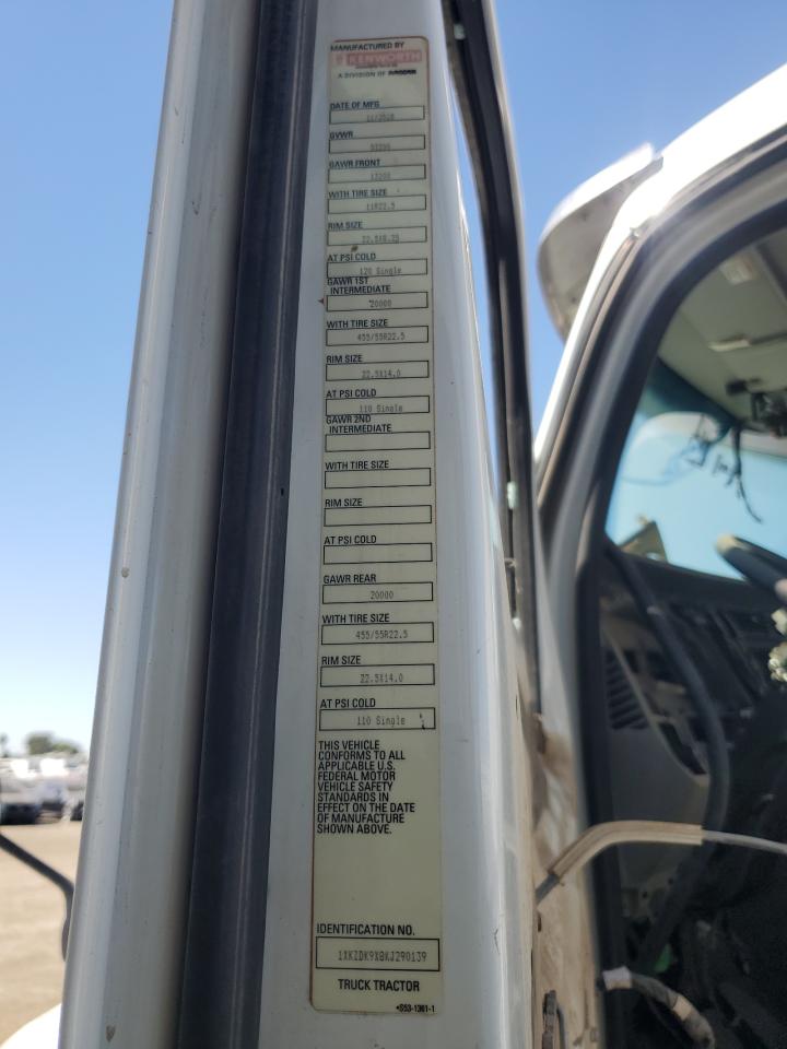 2019 KENWORTH All models VIN 1XKZDK9X8KJ290139 photo 10
