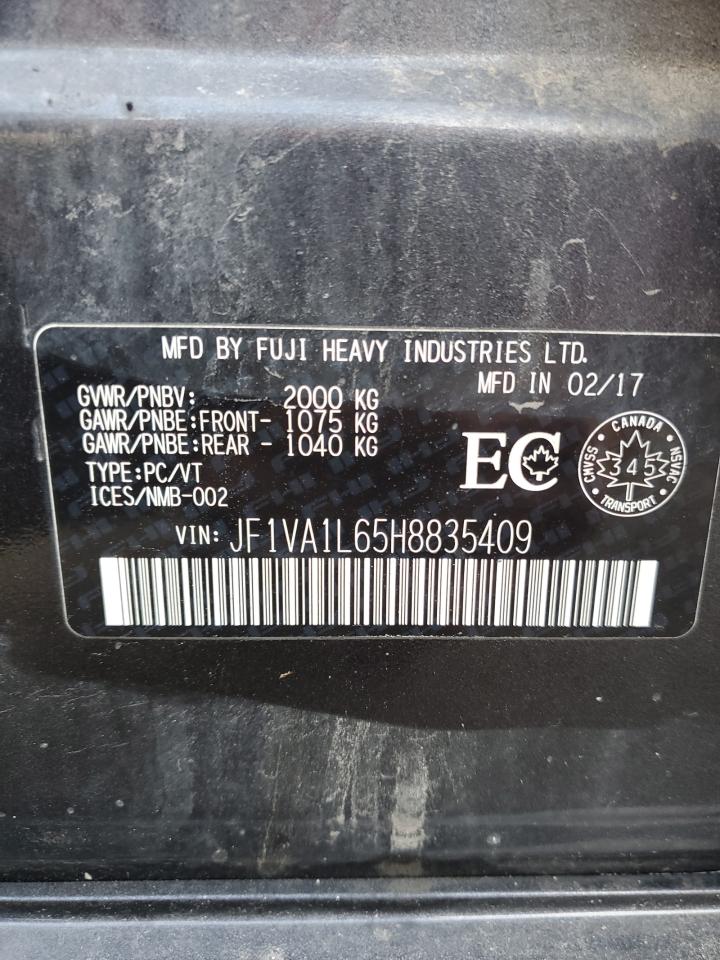 2017 SUBARU Wrx VIN JF1VA1L65H8835409 photo 12