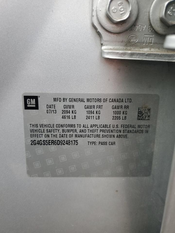 2013 BUICK Regal VIN 2G4GS5ER6D9248175 photo 12