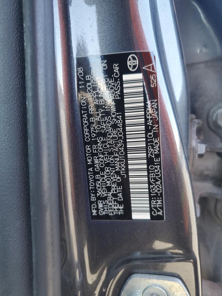2009 Toyota Scion VIN JTKKU10439J044841 photo 12