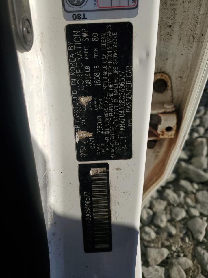 2012 Kia Forte VIN KNAFU4A28C5496577 photo 12