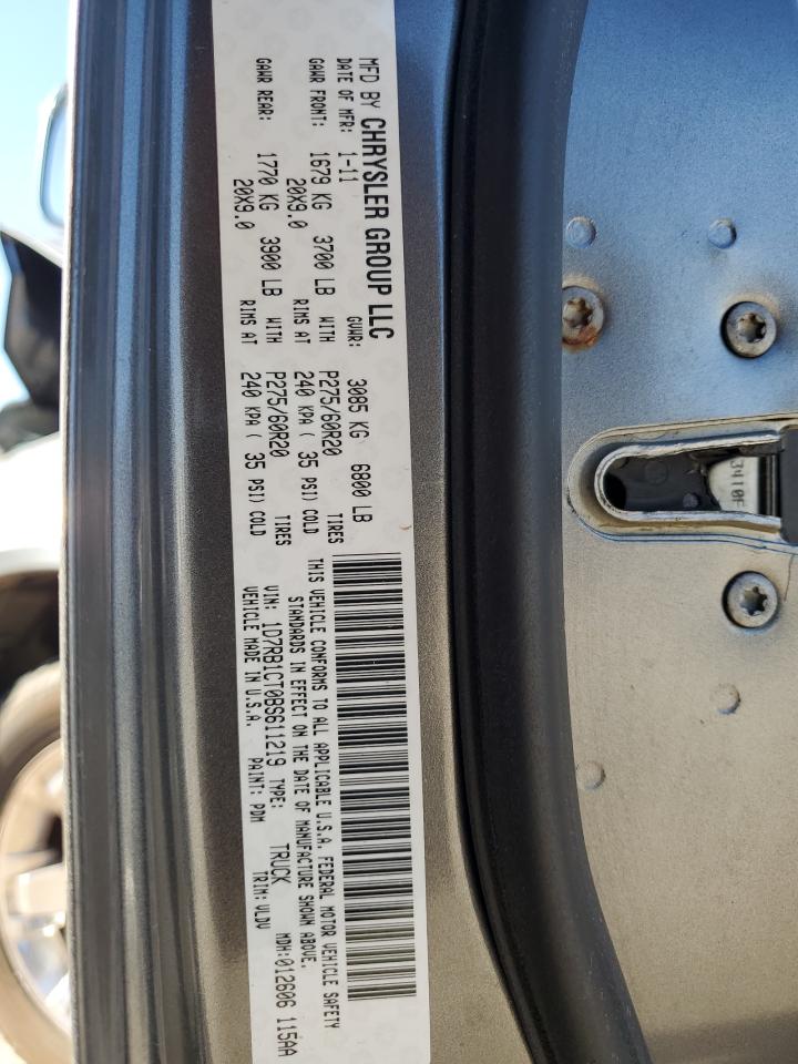 2011 DODGE Ram 1500 VIN 1D7RB1CT0BS611219 photo 12