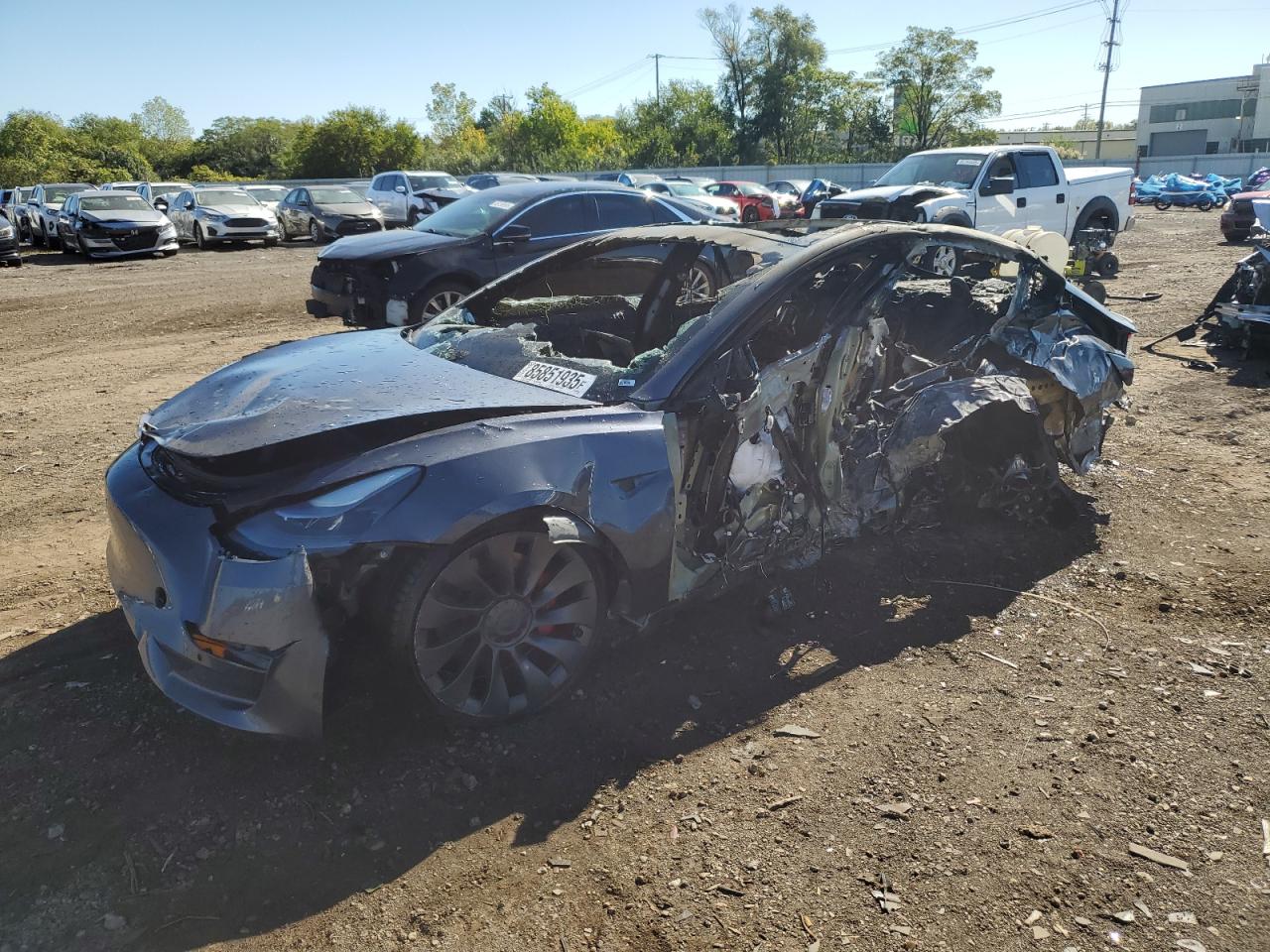2021 Tesla Model 3 VIN 5YJ3E1EC7MF914356 photo 1
