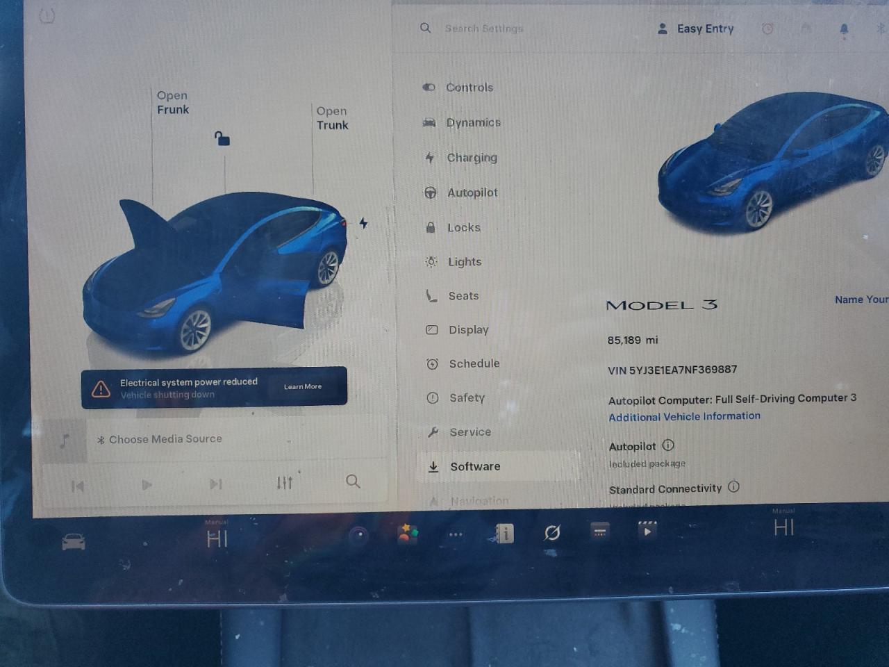 2022 Tesla Model 3 VIN 5YJ3E1EA7NF369887 photo 9