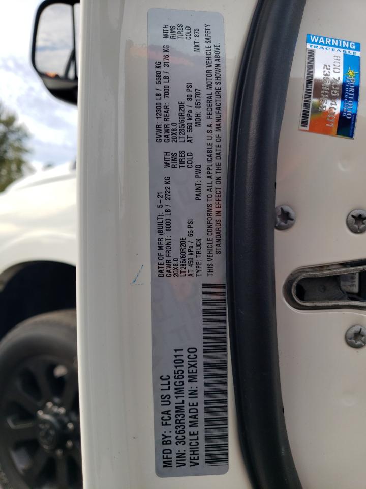 2021 Ram 3500 VIN 3C63R3ML1MG651011 photo 12