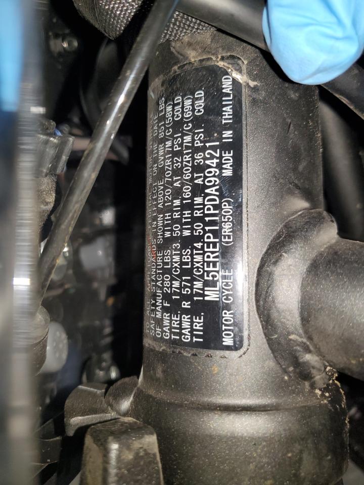 2023 KAWASAKI Er650 p VIN ML5EREP11PDA99421 photo 9