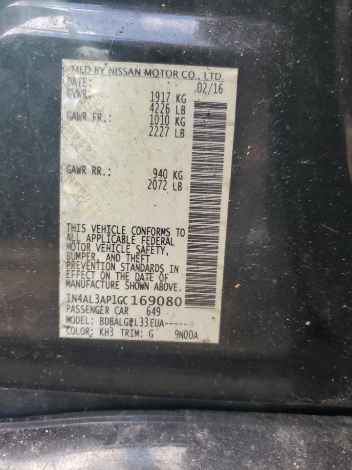 2016 NISS Altima VIN 1N4AL3AP1GC169080 photo 12