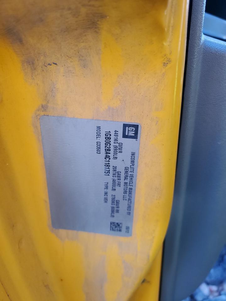 2012 Thomas Express VIN 1GB0G2BA4C1181751 photo 10