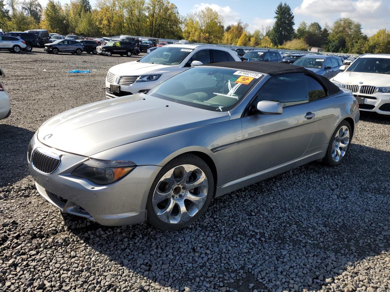 2005 BMW 6 series VIN WBAEK73455B327767 photo 1