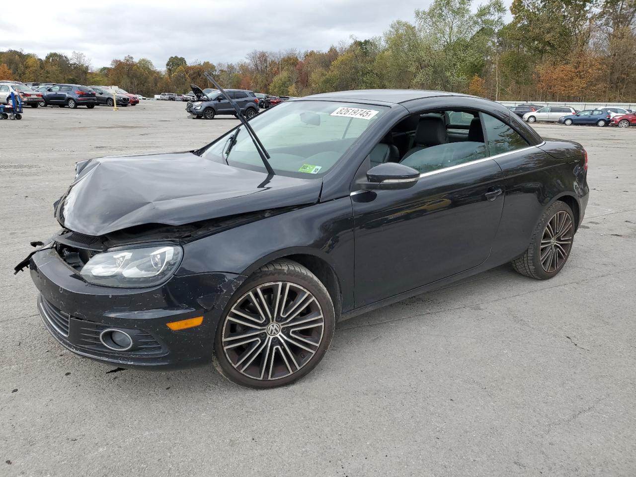 2014 Volkswagen Eos VIN WVWBW8AH4EV005691 photo 1