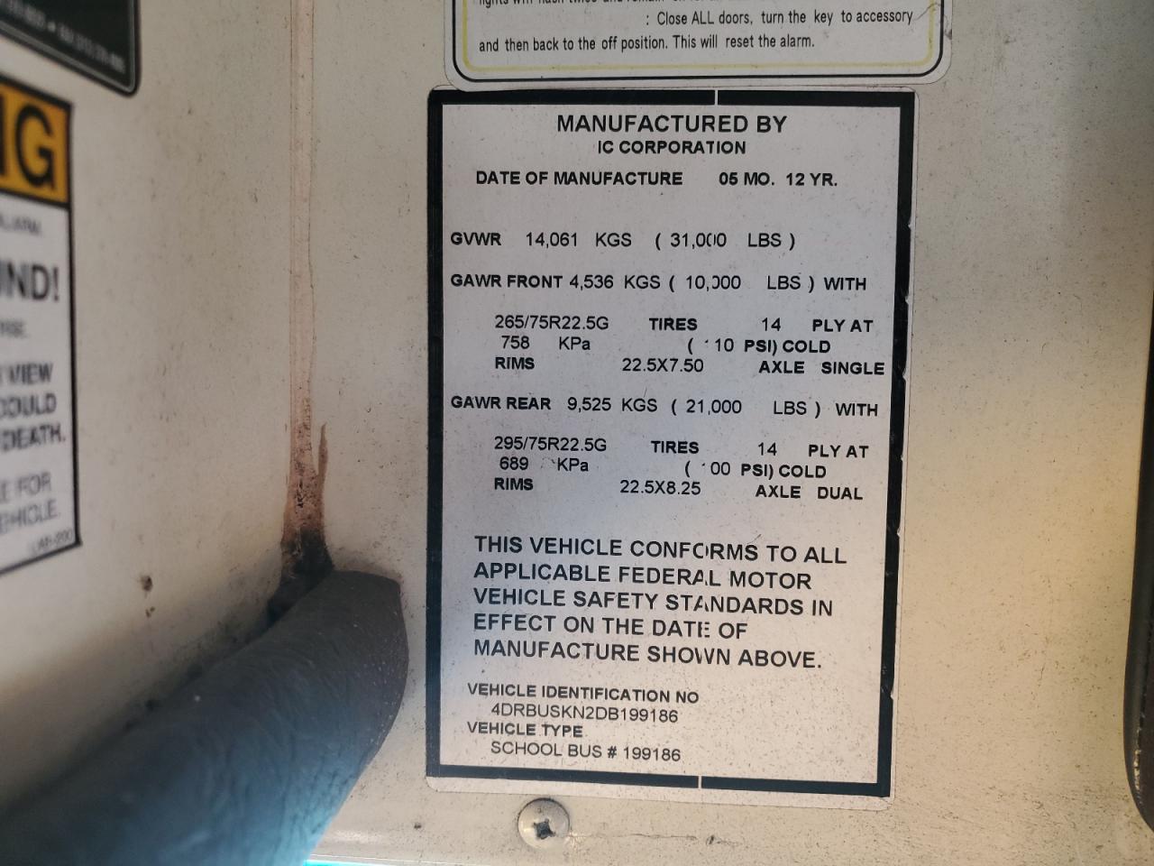 2013 Ic Ce series VIN 4DRBUSKN2DB199186 photo 10