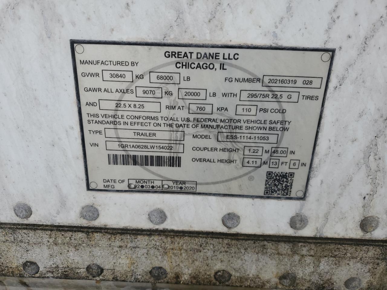 2020 GREAT All models VIN 1GR1A0628LW154022 photo 10