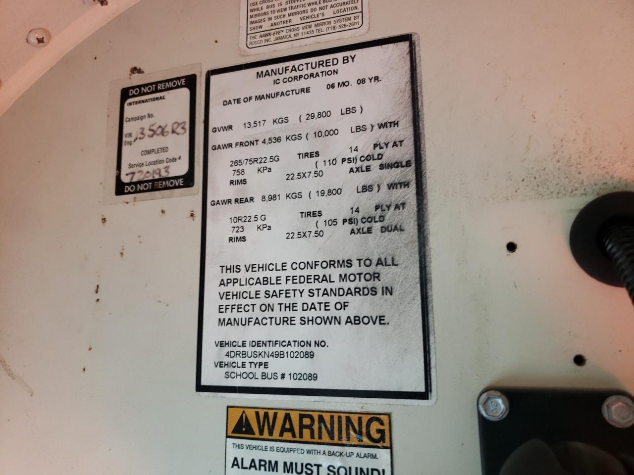 2009 Ic All models VIN 4DRBUSKN49B102089 photo 10
