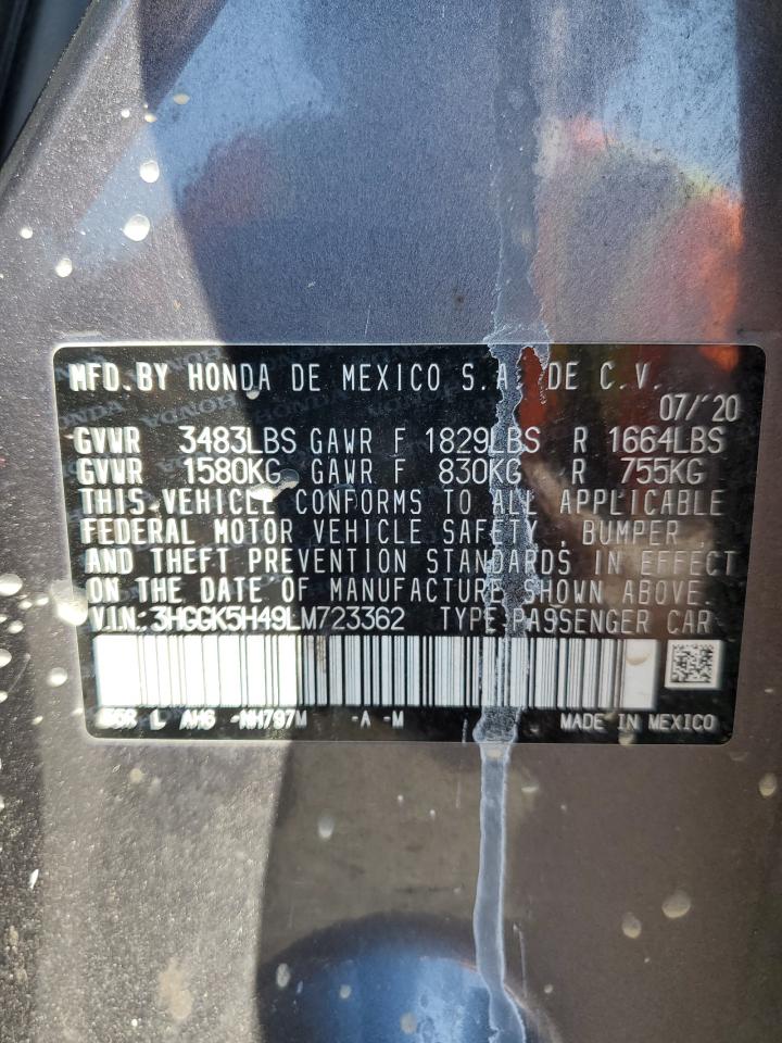 2020 HONDA Fit VIN 3HGGK5H49LM723362 photo 12