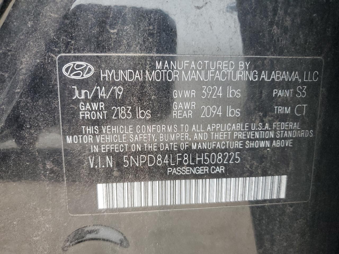 2020 Hyundai Elantra VIN 5NPD84LF8LH508225 photo 12