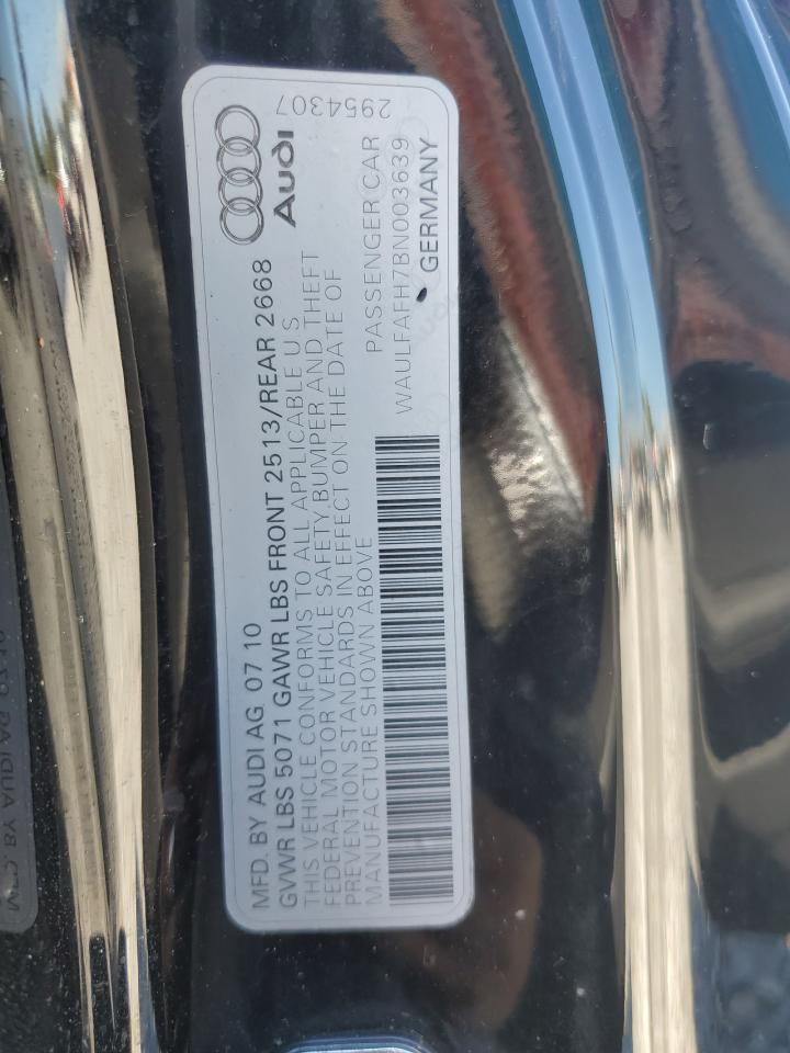 2011 Audi A5 VIN WAULFAFH7BN003639 photo 12