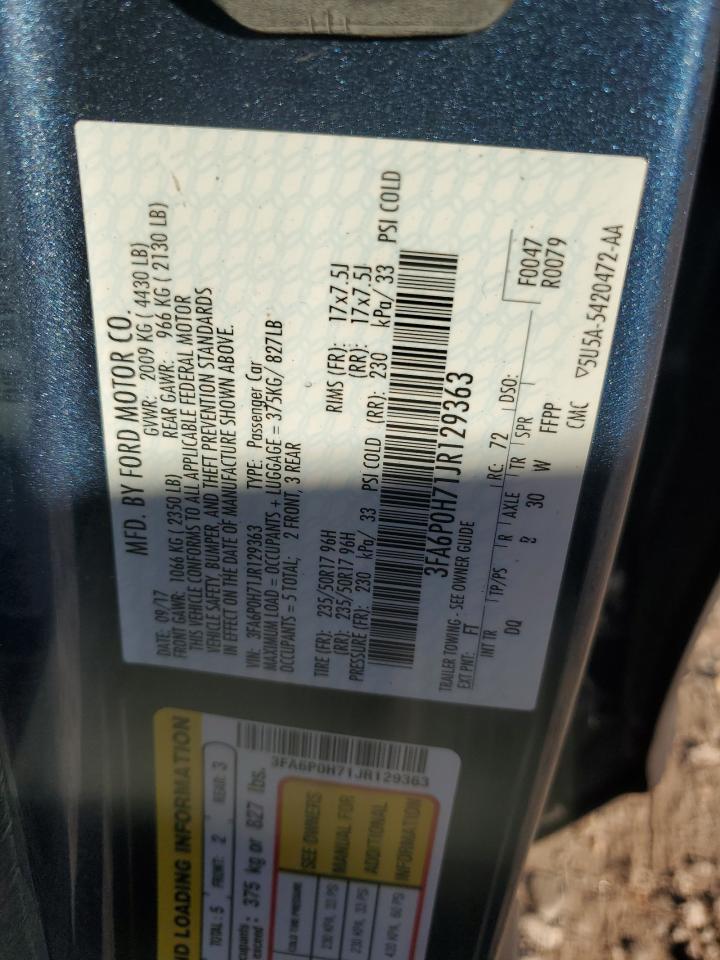 2018 Ford All models VIN 3FA6P0H71JR129363 photo 12