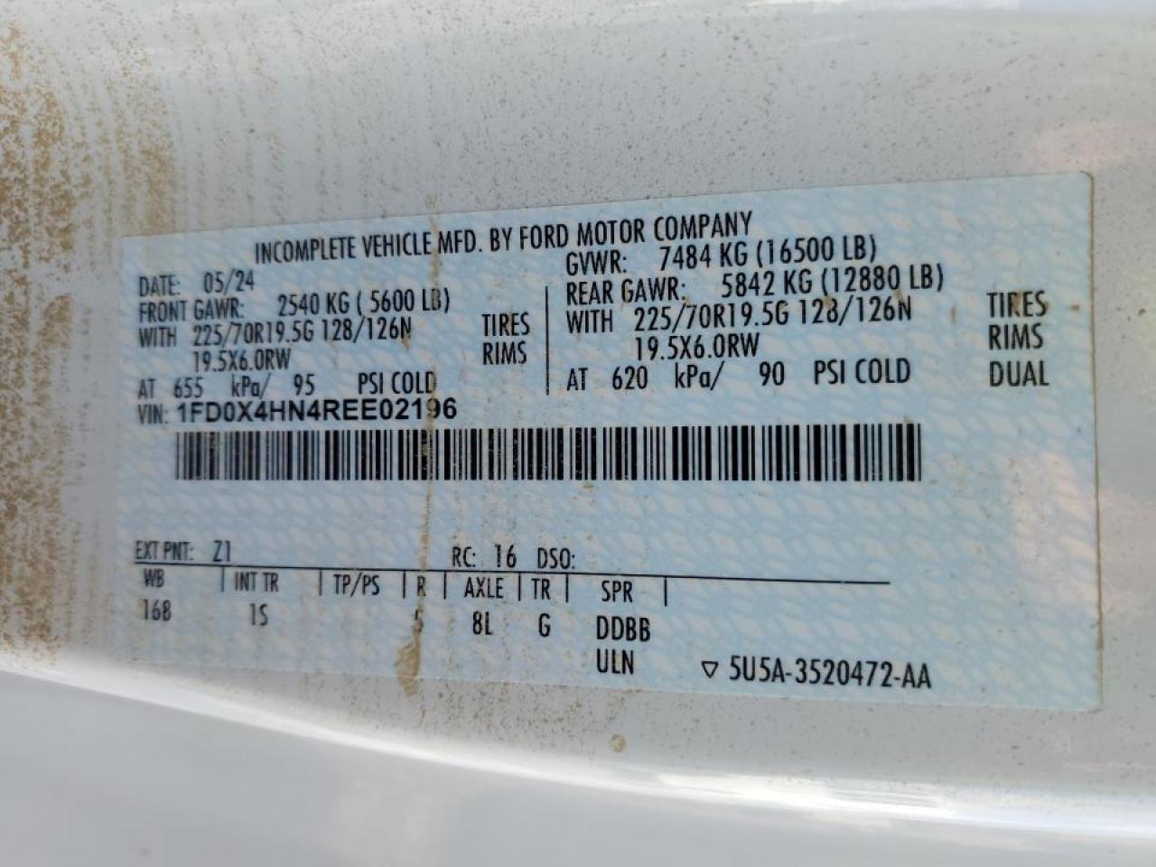 2024 Ford F450 VIN 1FD0X4HN4REE02196 photo 12
