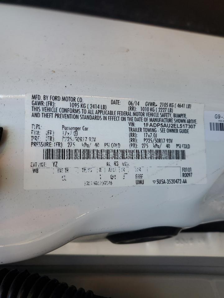 2014 Ford Cmax VIN 1FADP5AU2EL517307 photo 12