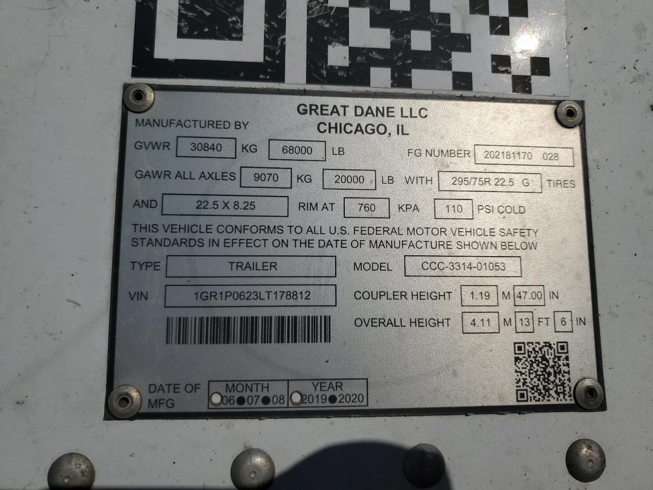 2020 GREAT All models VIN 1GR1P0623LT178812 photo 10