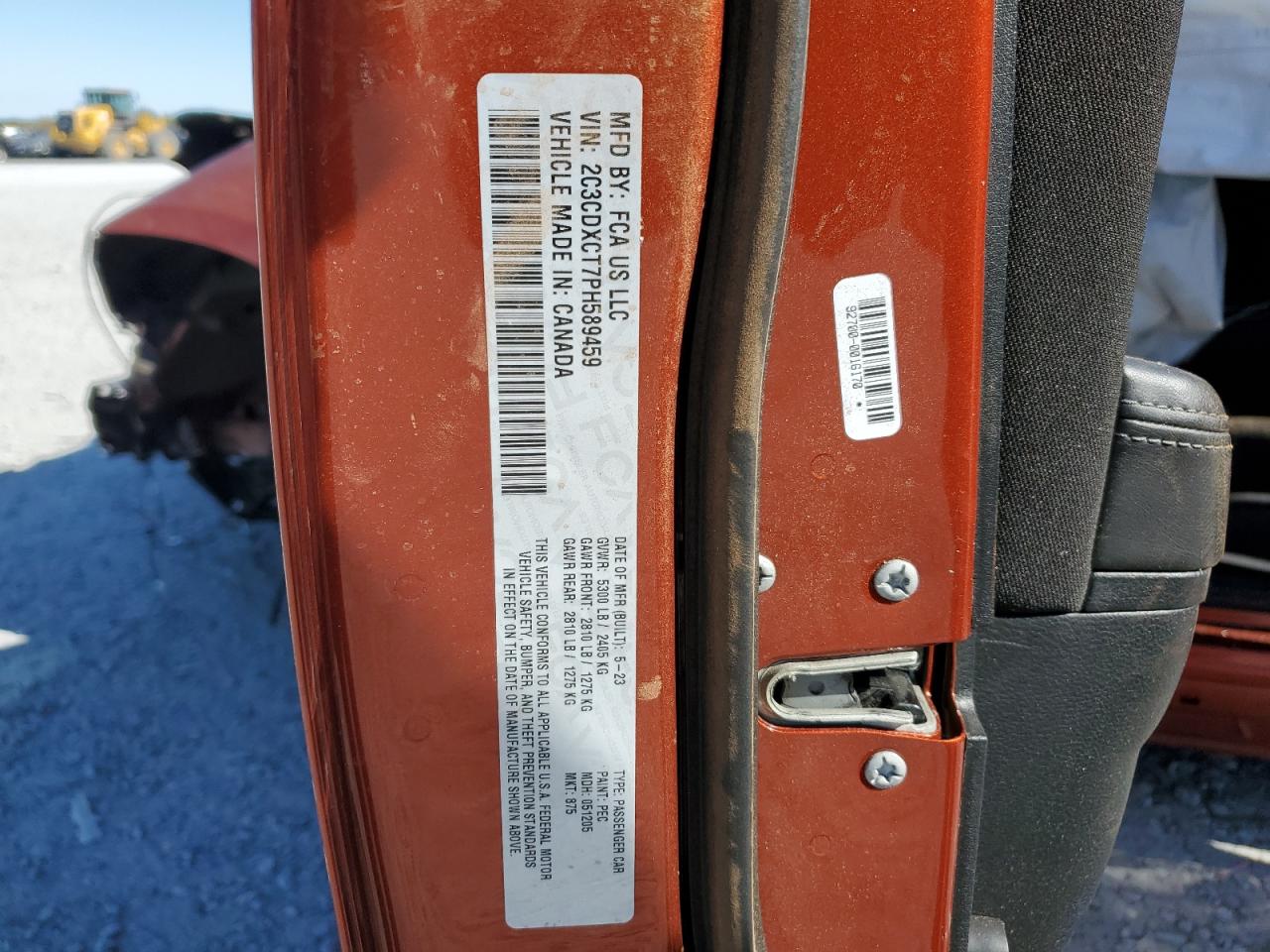 2023 Dodg Charger VIN 2C3CDXCT7PH589459 photo 12