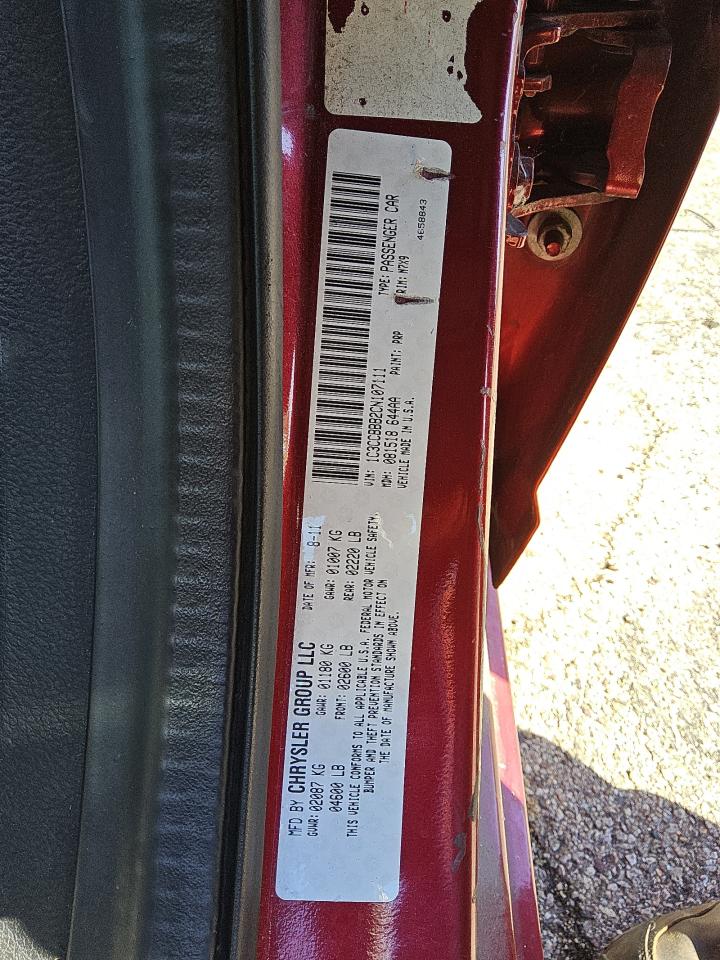 2012 Chrysler 200 VIN 1C3CCBBB2CN107111 photo 12