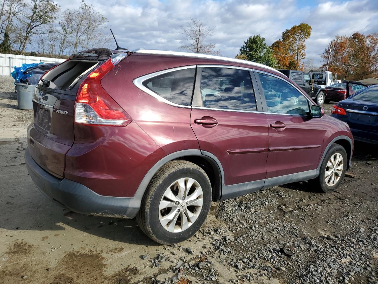 2014 Honda Crv VIN 5J6RM4H75EL009667 photo 3