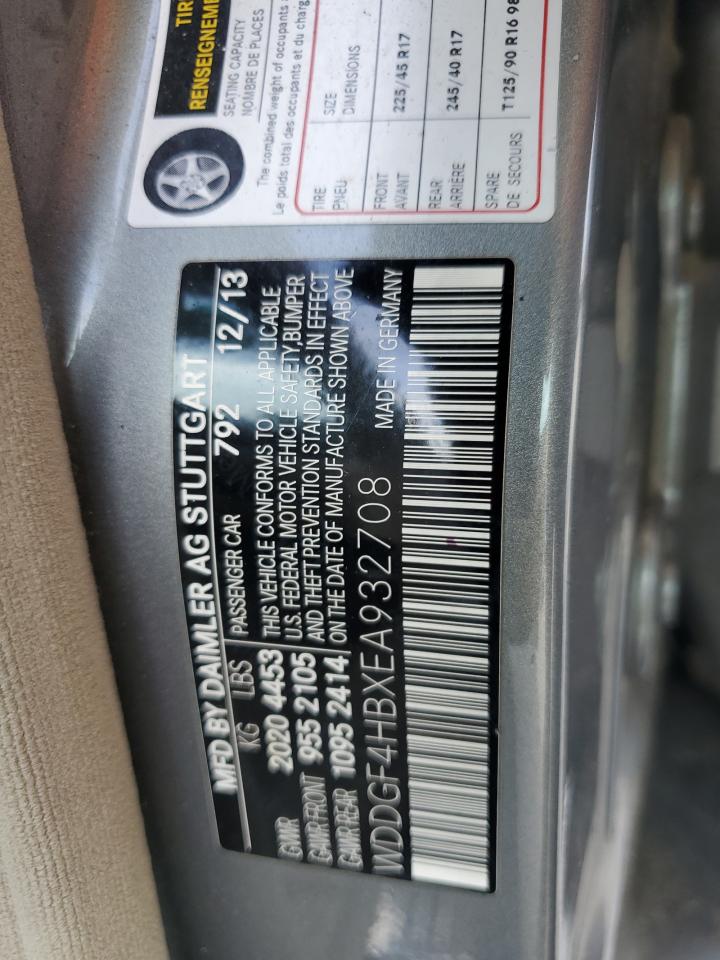 2014 Mercedes-Benz C class VIN WDDGF4HBXEA932708 photo 12