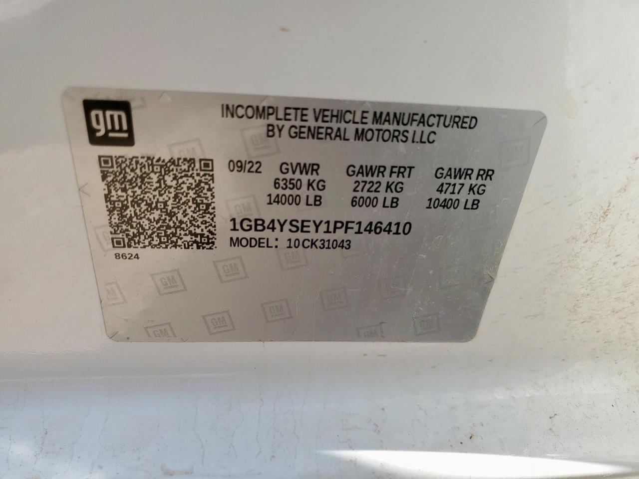 2023 CHEVROLET All models VIN 1GB4YSEY1PF146410 photo 12