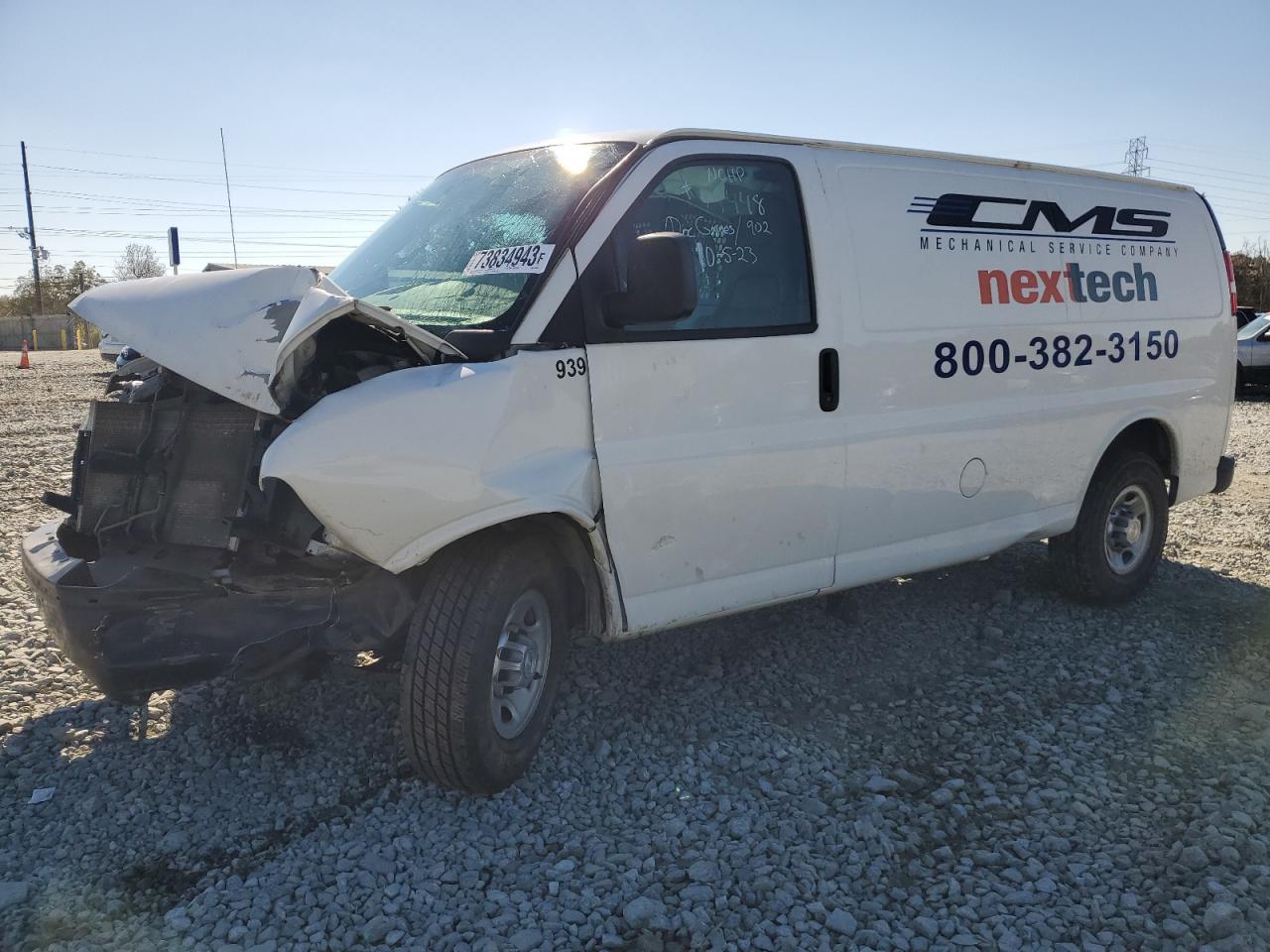 2017 CHEVROLET Express 2500 VIN 1GCWGAFFXH1307902 photo 1