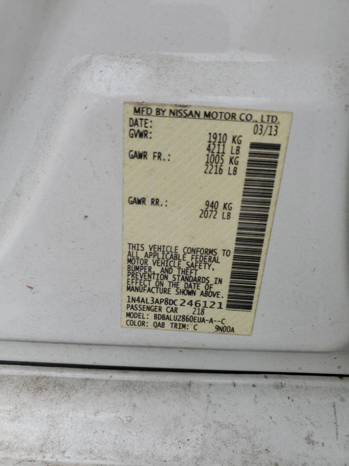 2013 Niss Altima VIN 1N4AL3AP8DC246121 photo 12