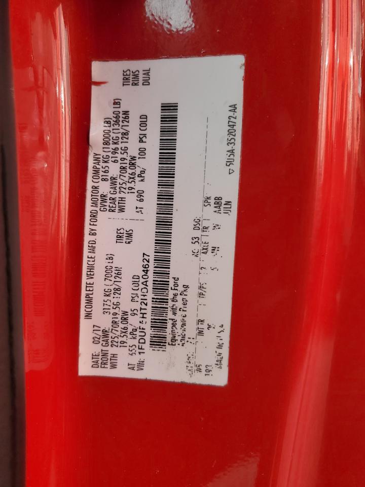 2017 Ford F550 VIN 1FDUF5HT2HDA04627 photo 12