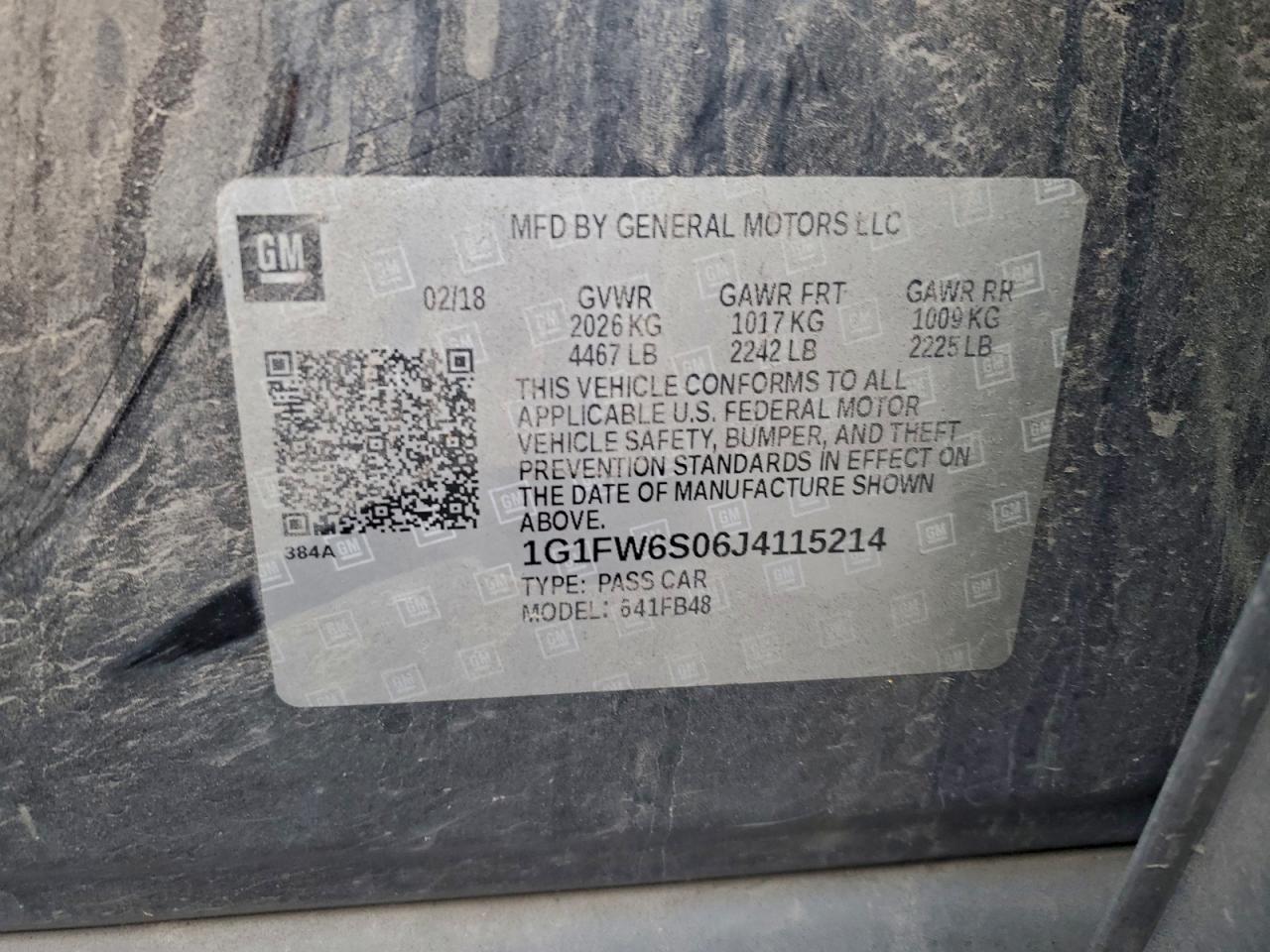 2018 CHEVROLET Bolt VIN 1G1FW6S06J4115214 photo 12
