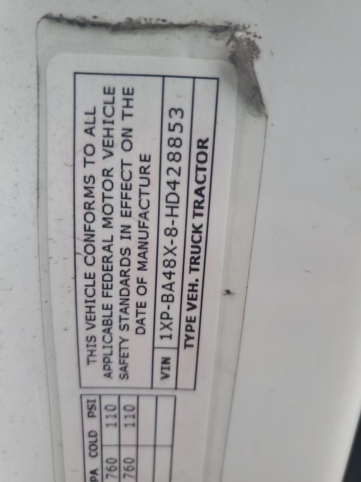 2017 PETERBILT All models VIN 1XPBA48X8HD428853 photo 10