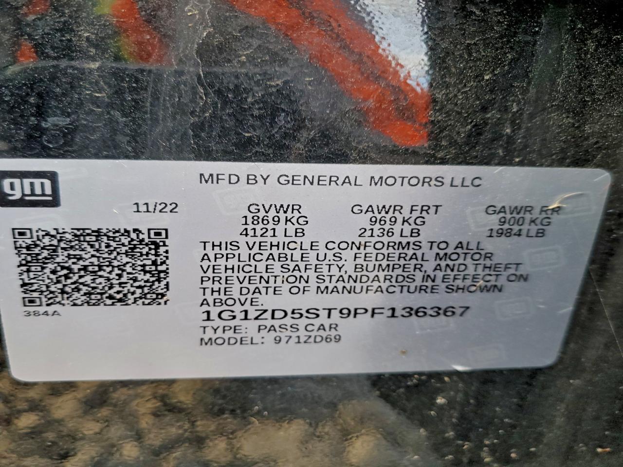 2023 CHEVROLET Malibu VIN 1G1ZD5ST9PF136367 photo 12