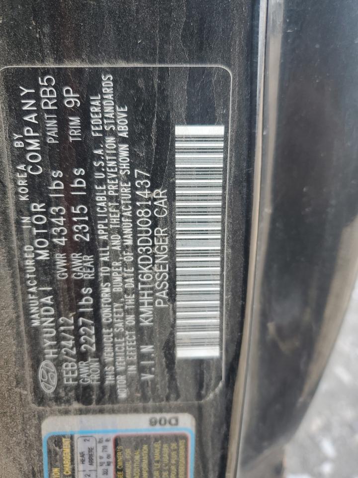 2013 Hyundai Genesis VIN KMHHT6KD3DU081437 photo 12