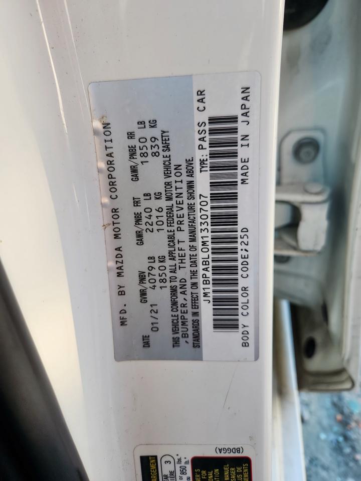 2021 Mazda 3 VIN JM1BPABL0M1330707 photo 12