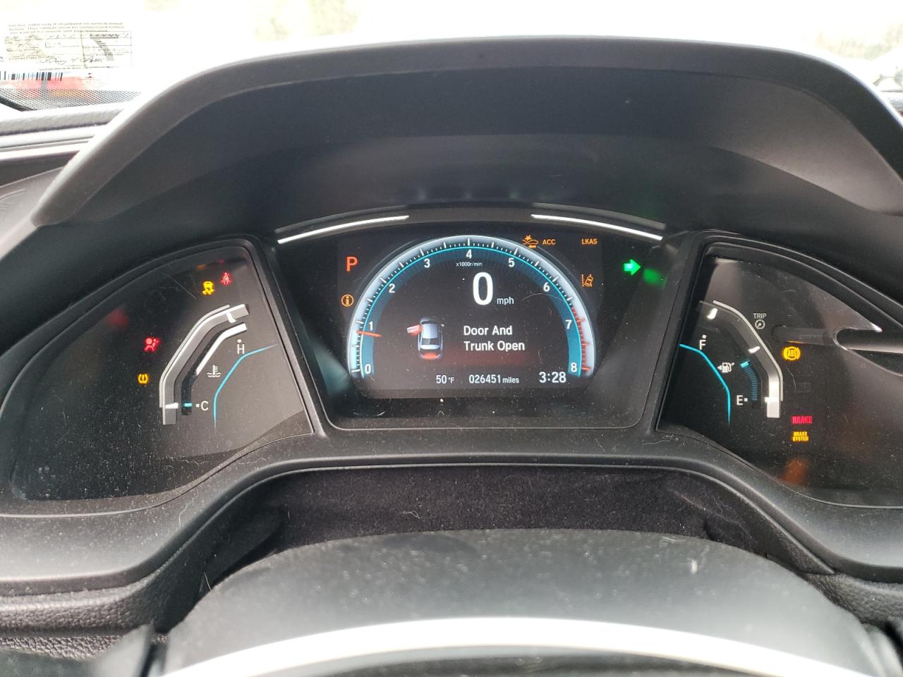 2021 Honda Civic VIN 2HGFC2F68MH544449 photo 9