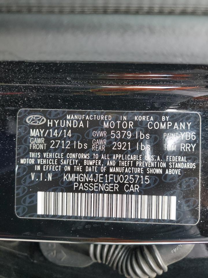 2015 Hyundai Genesis VIN KMHGN4JE1FU025715 photo 12
