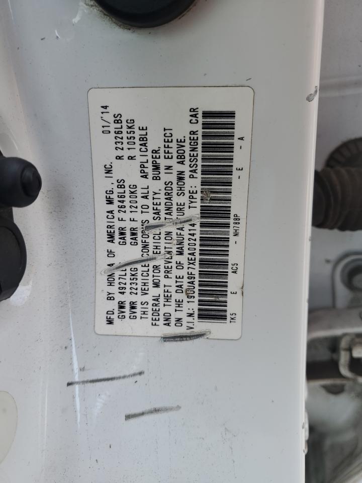 2014 Acura Tl VIN 19UUA9F7XEA002414 photo 12