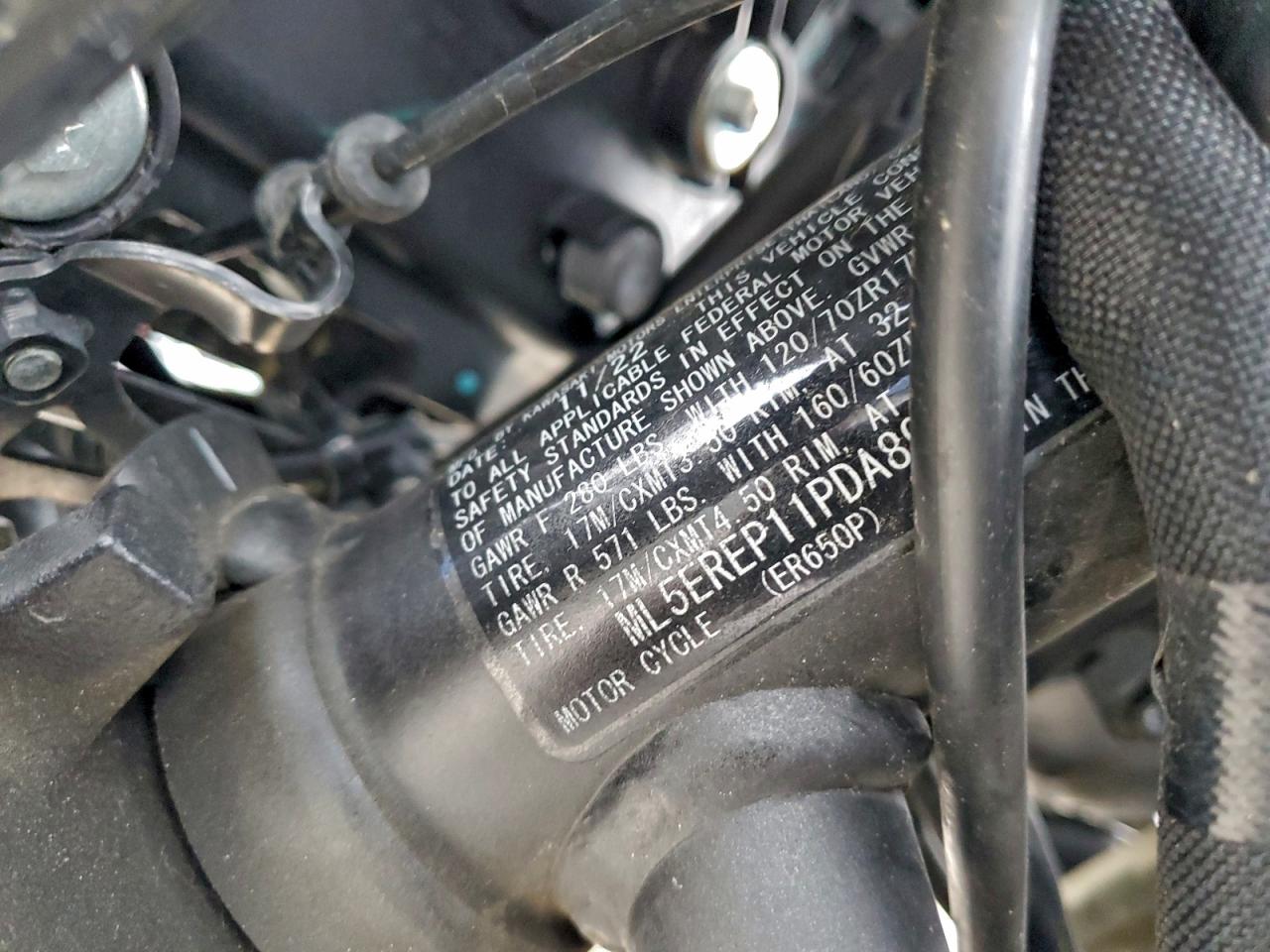 2023 Kawasaki Er650 p VIN ML5EREP11PDA89374 photo 9