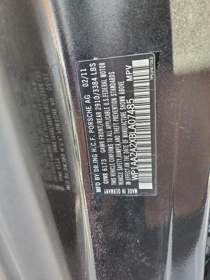 2011 PORSCHE Cayenne VIN WP1AA2A2XBLA07485 photo 12