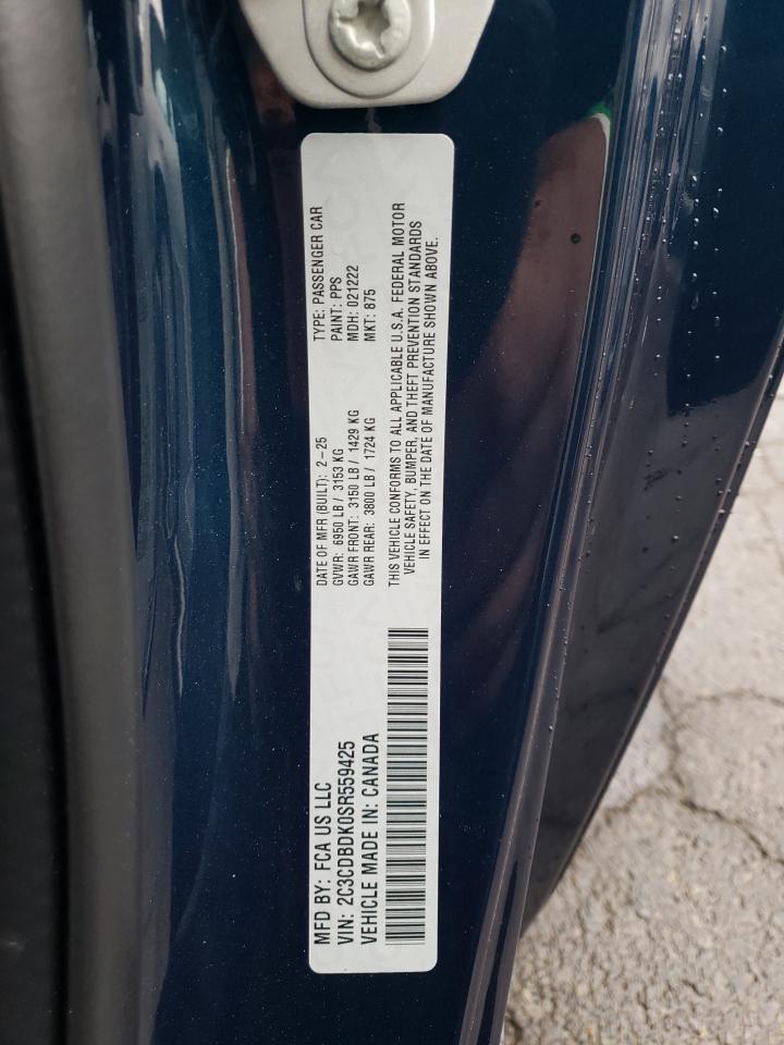 2025 Dodge Charger da VIN 2C3CDBDK0SR559425 photo 12