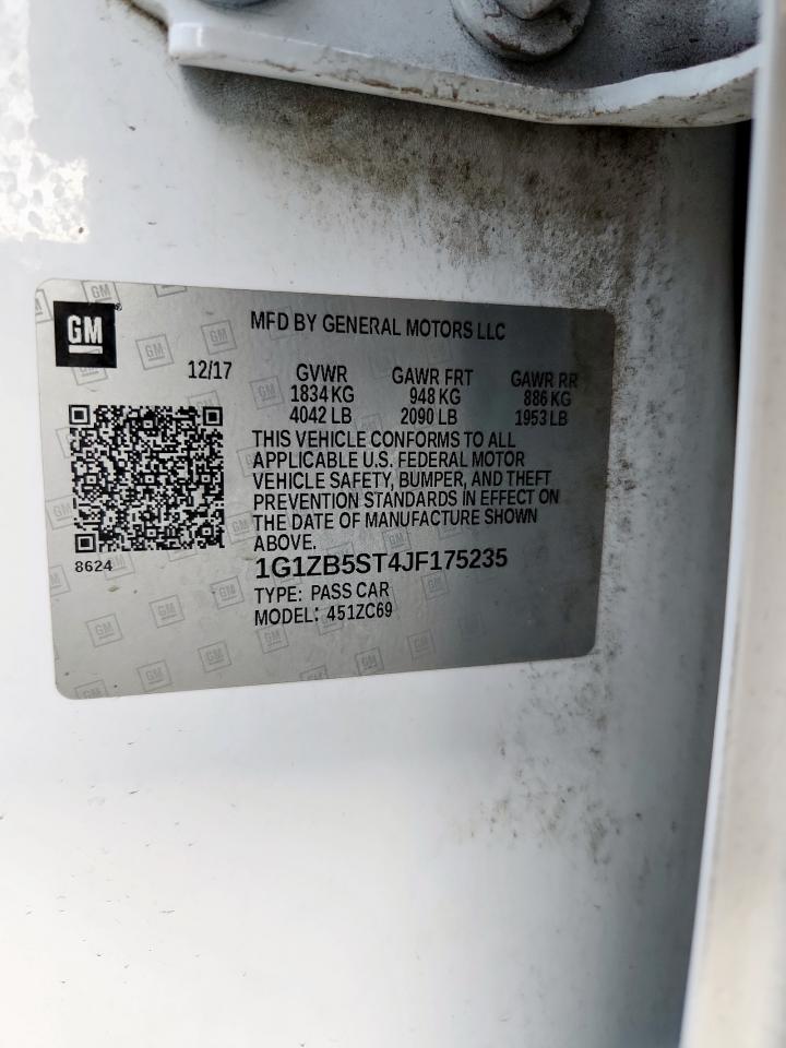2018 Chevrolet Malibu VIN 1G1ZB5ST4JF175235 photo 12