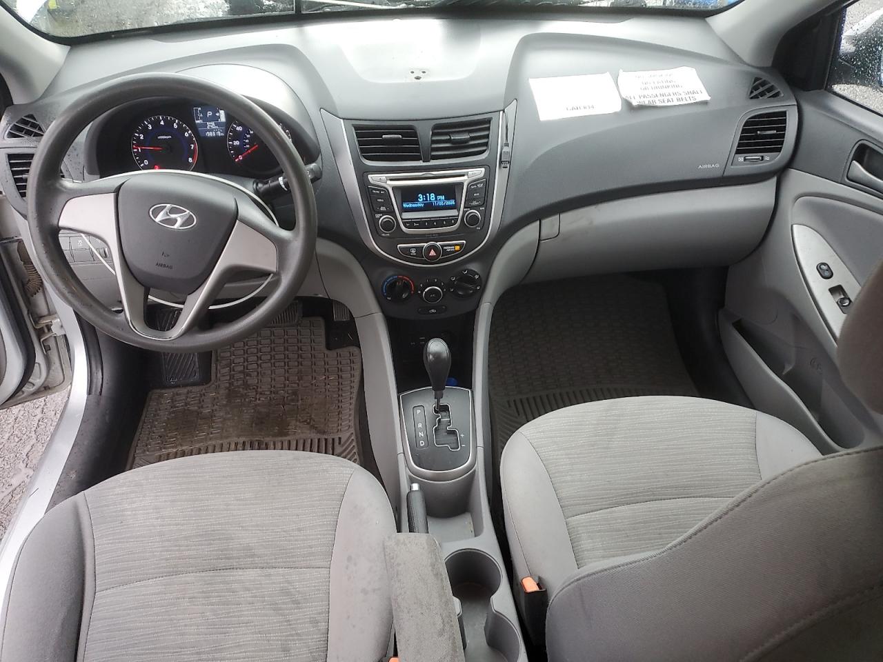 2017 HYUN Accent VIN KMHCT4AE6HU194796 photo 8