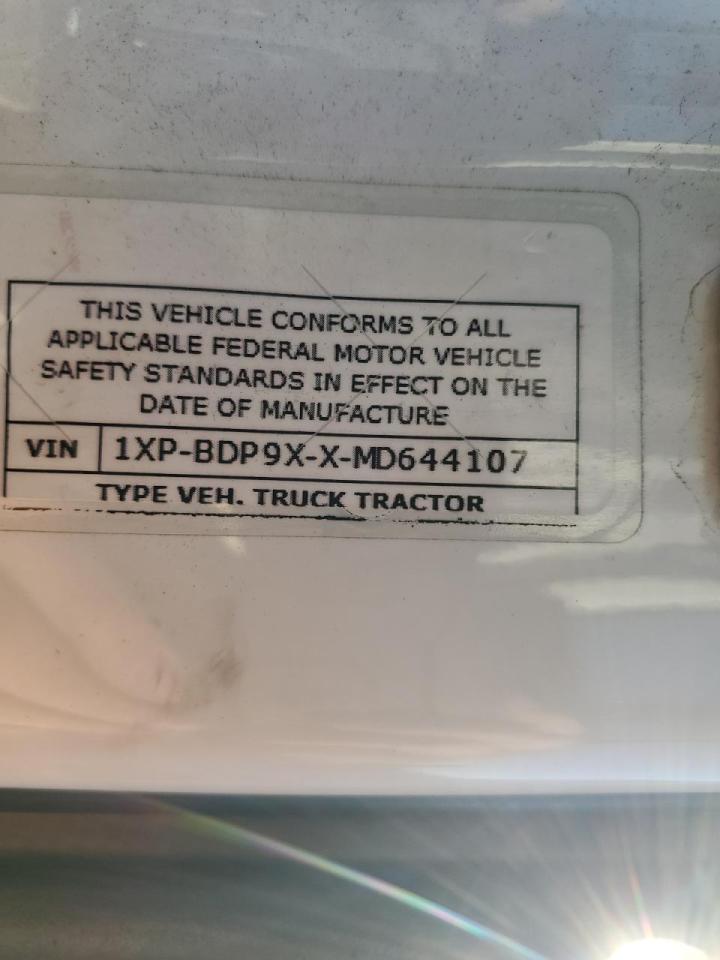 2021 PETERBILT All models VIN 1XPBDP9XXMD644107 photo 10