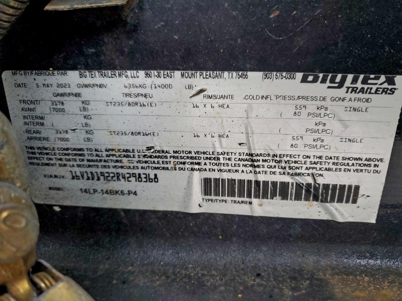 2023 BIG Unknown VIN 16V1D1922R4298368 photo 10
