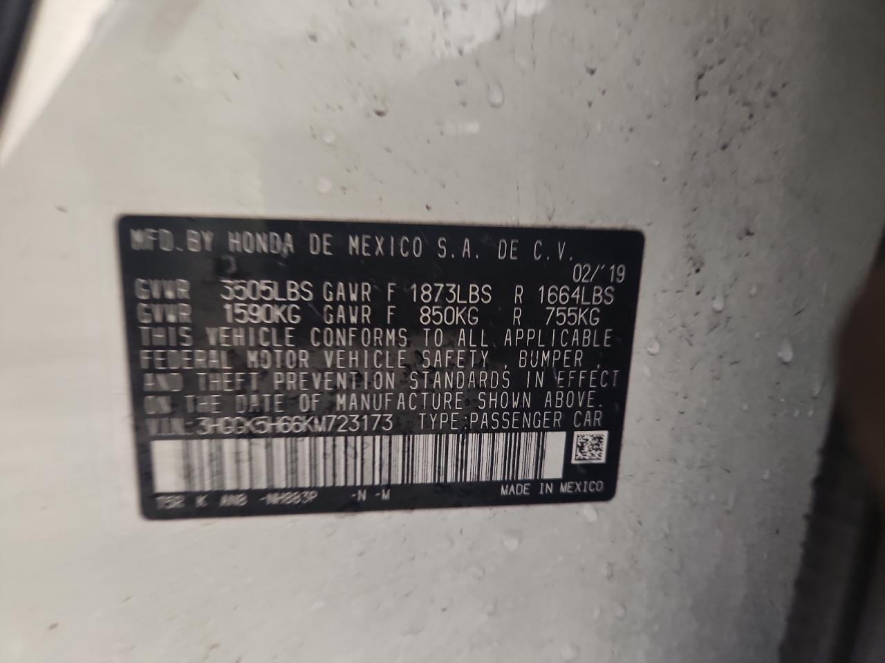 2019 Honda Fit VIN 3HGGK5H66KM723173 photo 12