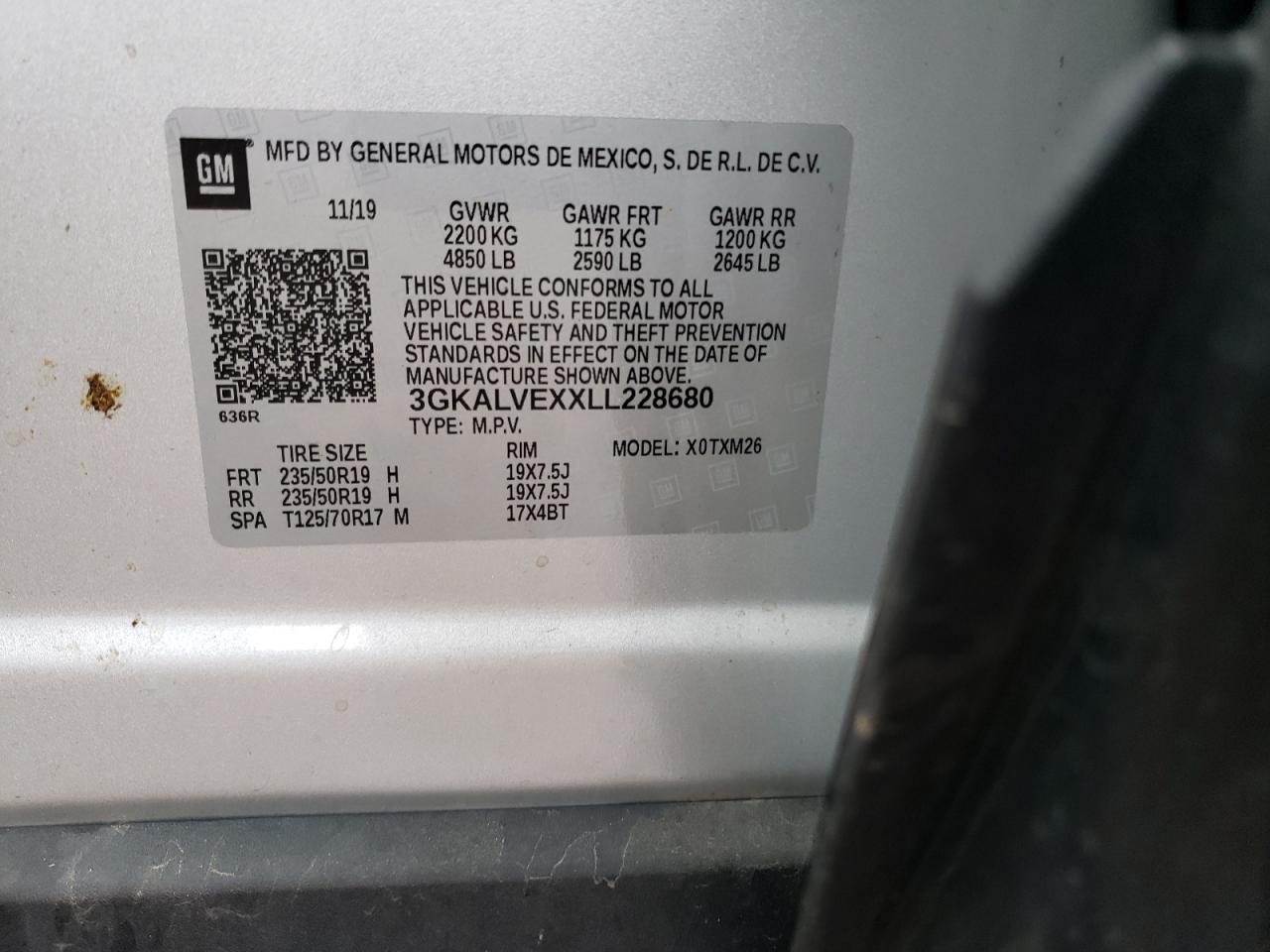 2020 GMC Terrain VIN 3GKALVEXXLL228680 photo 12